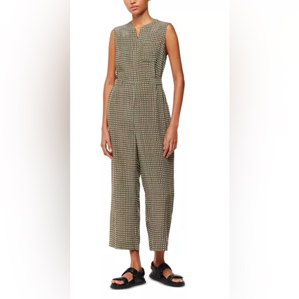 Whistles Black and Cream Polka Dot Jumpsuit